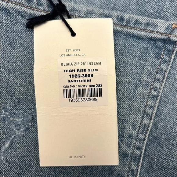 CoH Women’s Olivia High Rise Jeans Slim 29" Santorini Wash Sizes: 30 & 32 - Picture 9 of 16